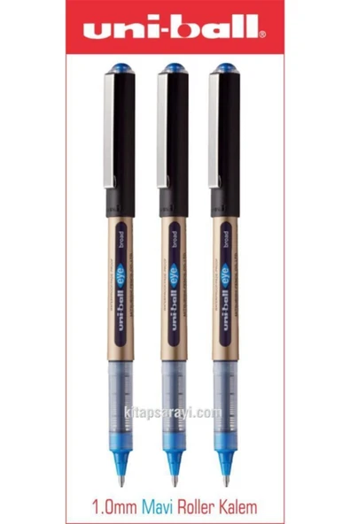 UNİ-BALL Uniball Eye Broad 1.0 Mm Mavi Imza Kalemi 3 Adet Ub-150-10 ürün görseli 1
