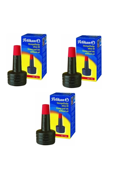 Pelikan 3 Adet Mürekkep Kırmızı ürün görseli 1