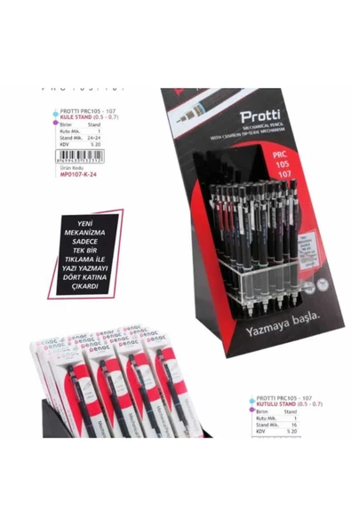 PENAC Protti Prc107 Siyah 0.7 - Resim 4