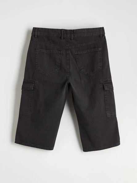 LCW Jeans Gri Erkek Kargo Jean Şort - Resim 6