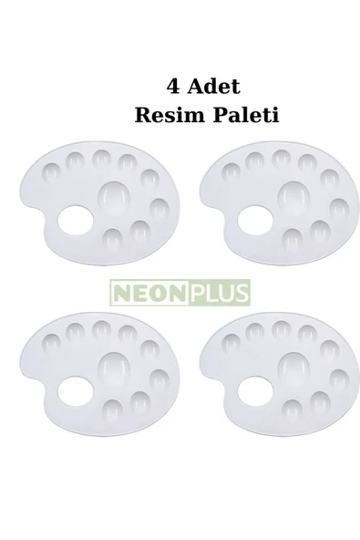 NEON PLUS Resim Paleti 4 Adet, Boya malzemeleri ürün görseli 1