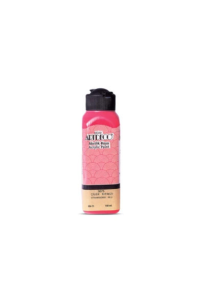 Artdeco Akrilik Boya 140ml Çilek Kırmızı 3675 ürün görseli 1