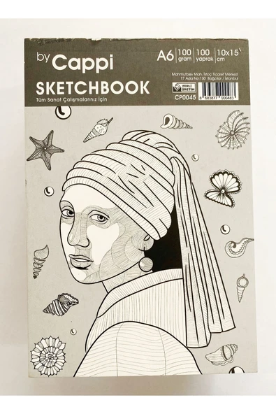 KIRTASİYEM A6 Sketch Book Eskiz Defteri 100 Gr 100 Yaprak Üstten Tutkallı Koparılabilir. ürün görseli 1