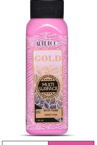 Artdeco Gold Multi-surface Akrilik Boya 140ml Şeker Pembe 253 ürün görseli 1