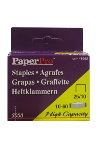 PaperPro 1962 Beyaz Zımba Teli 3000 Adet 60 Yaprak ürün görseli 1
