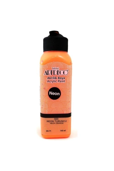 Artdeco Akrilik Boya 140ml Neon Turuncu 920 ürün görseli 1