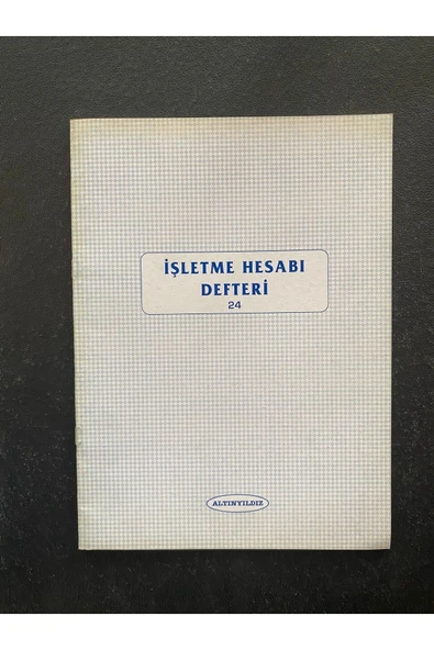 AOZ DEKOR Altınyıldız İşletme Hesabı Defteri Numaralı 24 Yaprak ürün görseli 1