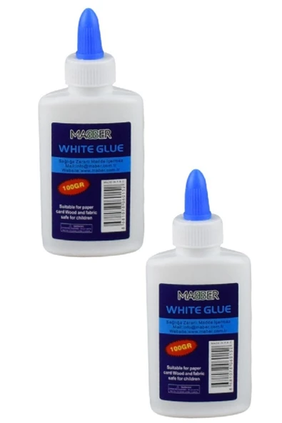 mabber 2 Adet 60 gram Beyaz Tutkal Özel Damlalık Başlıklı ürün görseli 1