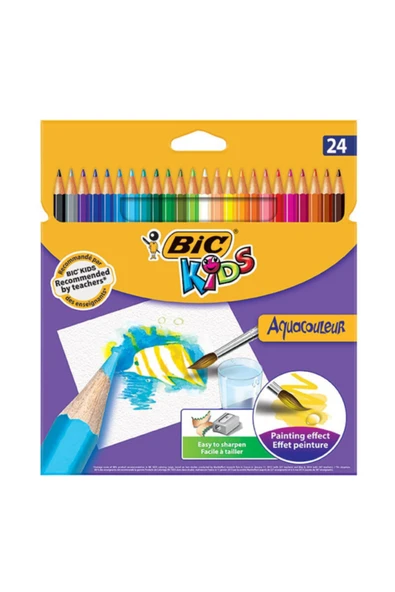 Bic Kids Aquacouleur Kuru Sulu Boya Kalemi 24 Renk 8575633 ürün görseli 1