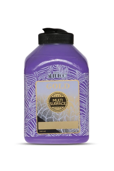 Artdeco Gold Multi Surface Saten Akrilik Boya 500ml 250 Mor ürün görseli 1