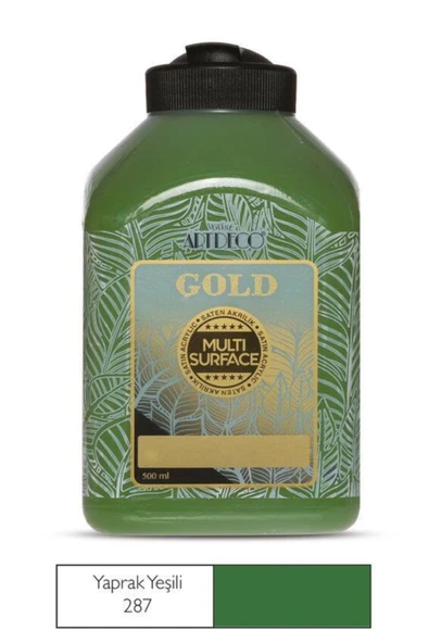 Artdeco Gold Multi Surface Akrilik Boya 500 ml. 287 YAPRAK YEŞİLİ ürün görseli 1