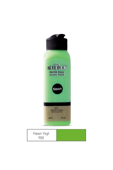 Artdeco Akrilik Boya 140 ml - Neon Yeşil 950 ürün görseli 1