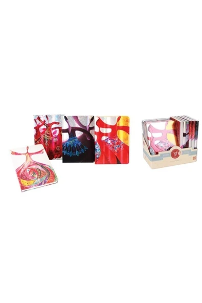 KESKİN COLOR Keskin Bloknot 14x20 Semazen 80 Yp.çiz. 80 Gr. Krem Dolmakalem Dostu Kağıt Metalize Ofset B. Kapak. ürün görseli 1