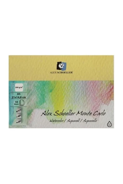 Alex Schoeller A5-300 gr Monte Carlo Watercolor Aqurell Suluboya Resim Defteri 10 Yp. ürün görseli 1