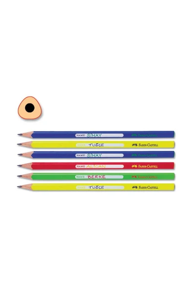 Faber Castell Üçgen Kurşun Kalem 6 Lı Paket ürün görseli 1