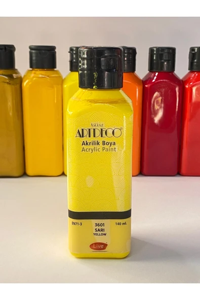 Artdeco Akrilik Boya 140ML. Sarı ürün görseli 1