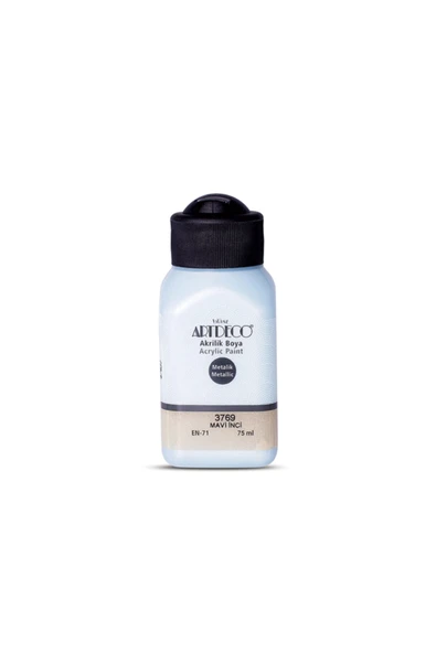 Artdeco Y-071ı-3769 Metalik Akrilik Boya 75 Ml Mavi Inci ürün görseli 1