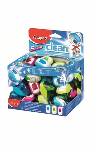 Maped Clean Tek Delikli Kalemtraş 030111 ürün görseli 1