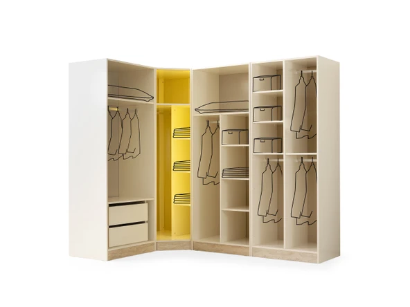 ZEN MDF KÖŞE DOLAP - Resim 2
