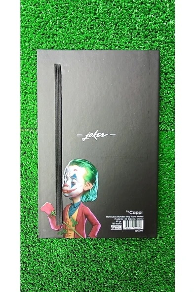 Cappi Joker Figürlü Çizgili Defter - Resim 3