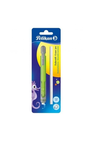 Pelikan Kalem Tipi Silgi Yedekli Blisterli Yeşil Renk ürün görseli 1