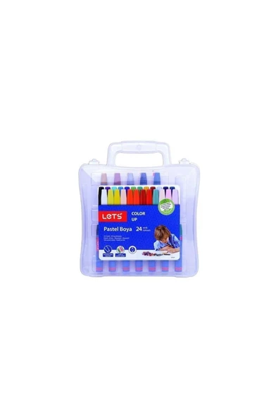 Lets Pastel Boya Çantalı Köşeli 24 Lü Lk-24 ürün görseli 1