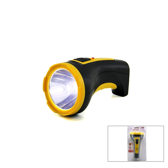 10W TEK LED BOMBELİ GÖVDE FİŞ ŞARJLI EL FENERİ UZUN MESAFELİ KAMBUR (5224) ürün görseli 1