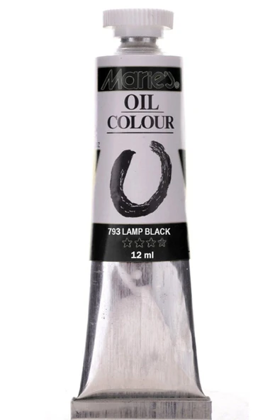 Maries Yağlı Boya 793 Black 12 Ml. Küçük Boy ürün görseli 1