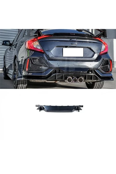FC5 TYPER ARKA TAMPON İÇİN UYUMLU DİFÜZÖR ORTA ÜST PARÇA BOYASIZ ürün görseli 1