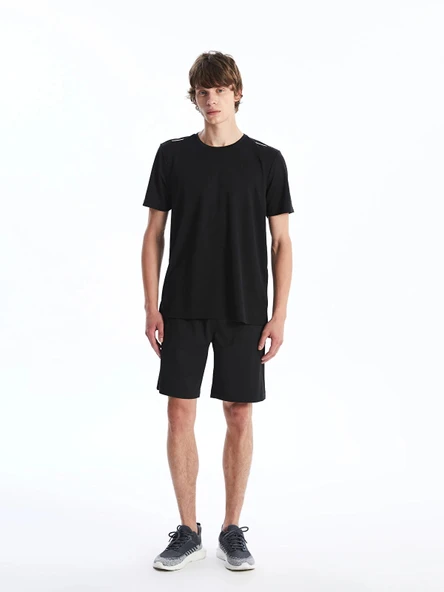 XSIDE ACTIVE Siyah Slim Fit Erkek Spor Şort ürün görseli 1