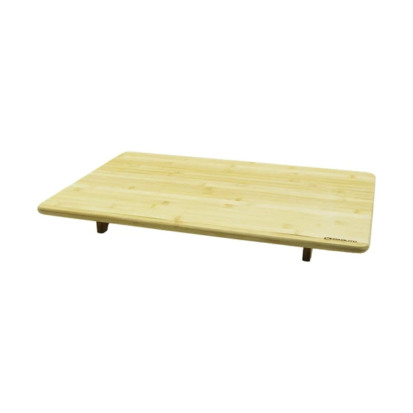 AHŞAP BAMBU KESME TAHTASI KESİM PANOSU  AYAKLI SOFRA  40X60X7CM (5224) ürün görseli 1