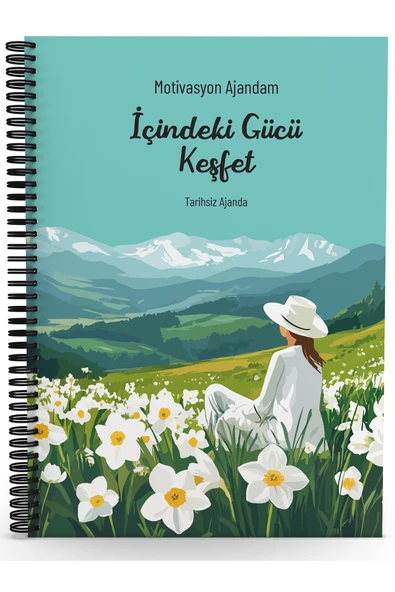 Testfen Yayınları İçindeki Gücü Keşfet-Motivasyon Ajandam-Tarihsiz Ajanda(Sticker ve Emoji İlaveli) ürün görseli 1