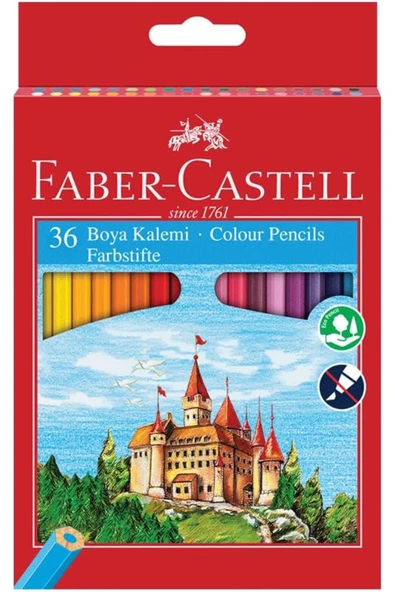 Faber Castell 36'lı Kuru Boya Kalemi Karton Kutu / 5171000010 ürün görseli 1