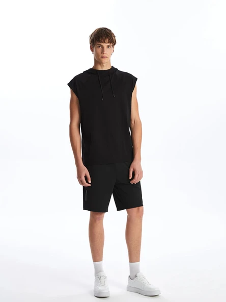 XSIDE ACTIVE Siyah Slim Fit Erkek Spor Şort ürün görseli 1