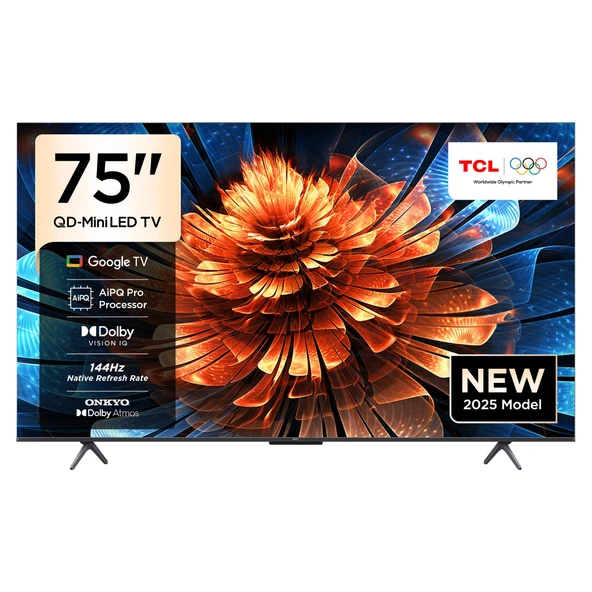75Q6C 75'' 190 Ekran Uydu Alıcılı 4K Ultra HD QD-MiniLED Google TV ürün görseli 1