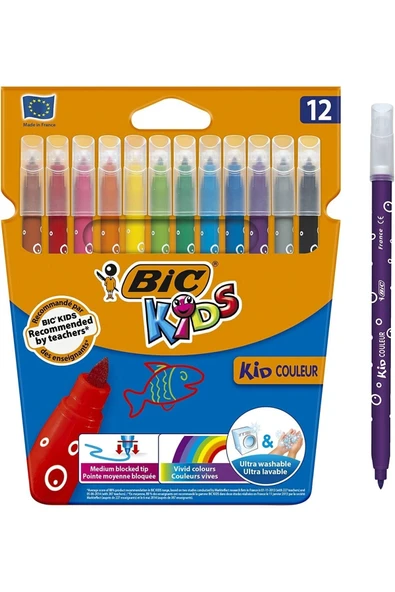 Bic Kıds 12 Renk Keçeli Kalem Seti ürün görseli 1