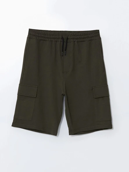 XSIDE Haki Slim Fit Erkek Kargo Şort - Resim 5