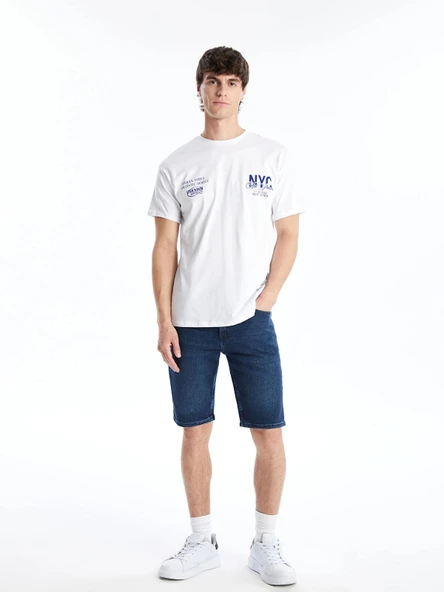 LCW Jeans Indigo Skinny Fit Erkek Jean Şort ürün görseli 1