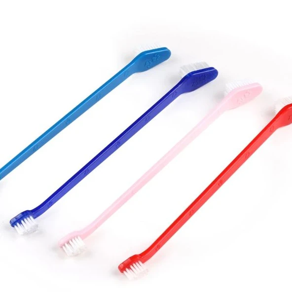 Plastik Köpek Diş Fırçası 4 Adet - Resim 3