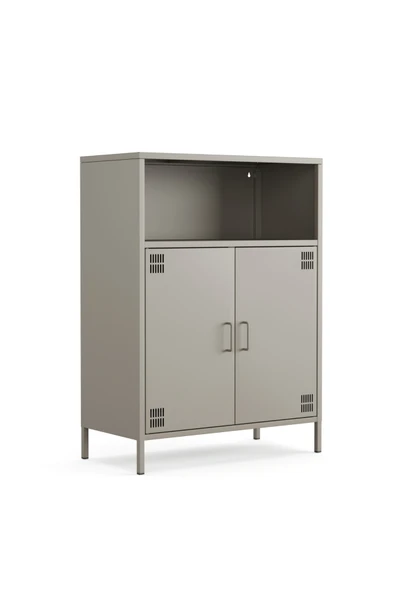 Furni24 Pera Metal Dolap 2 Kapılı, Açık Raflı 80,50 X 40 X 109,50 Cm - 9 Renk Seçeneği Bulunmaktadır ürün görseli 1