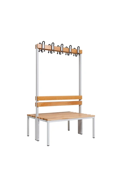 Furni24 Ayakkabılıksız 4 Ayaklı Çift Taraflı Bank, Kanca Şeritli Bank, 10 Kanca, 100x85x170 cm, Spor Nankı ürün görseli 1