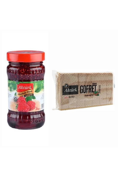 AKTÜRK 380 GR AHUDUDU REÇELİ VE 200 GR AKTÜRK KAKAOLU GOFRET ürün görseli 1