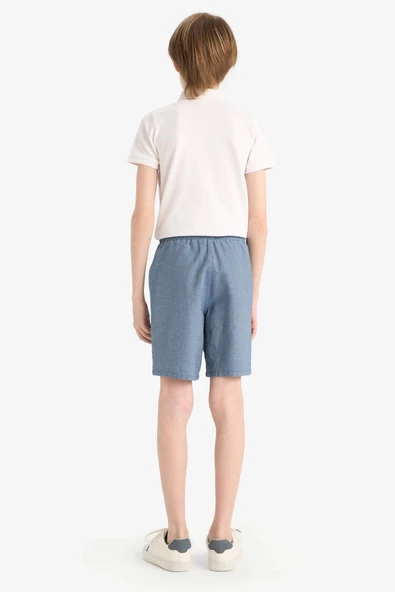 Defacto E3317 DENIM Erkek Çocuk Beli Lastikli Şort - Resim 6