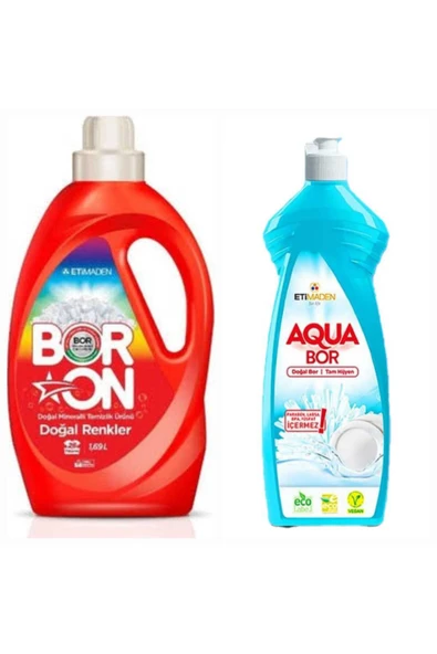 DOĞAL MİNERALLİ ÇAMAŞIR DETERJANI RENKLİLER İÇİN 26 YIKAMA+ 1 ADET 650 ML BULAŞIK DETERJANI. ürün görseli 1