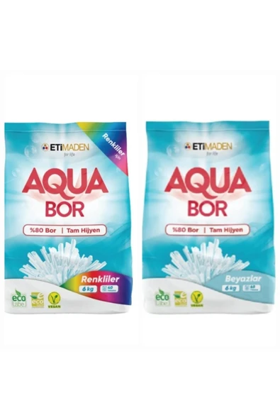 Aquabor Renkli Ve Beyazlar Için 6*2 12 Kg 80 Yıkama ürün görseli 1