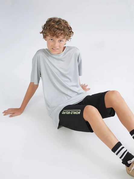 LCW Kids Siyah Beli Lastikli Erkek Çocuk Kapri ürün görseli 1