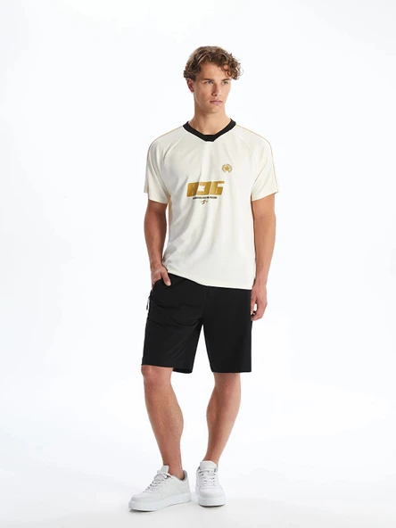 XSIDE ACTIVE Siyah Slim Fit Erkek Spor Şort ürün görseli 1