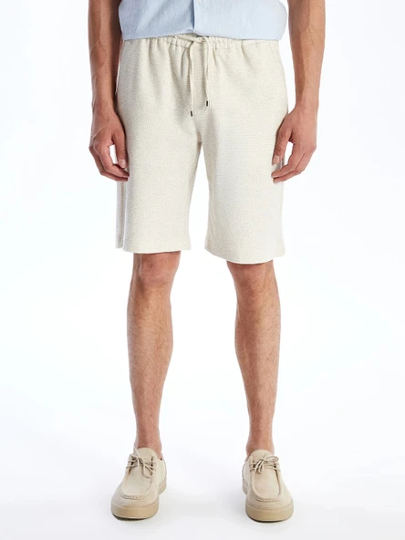 LCW Vision Bej Standart Kalıp Erkek Şort - Resim 2