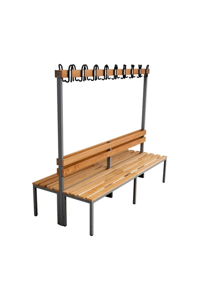 Furni24 Ayakkabılıksız 6 Ayaklı Çift Taraflı Bank, 18 Kanca, 200x85x170 Cm, Spor Bankı ürün görseli 1