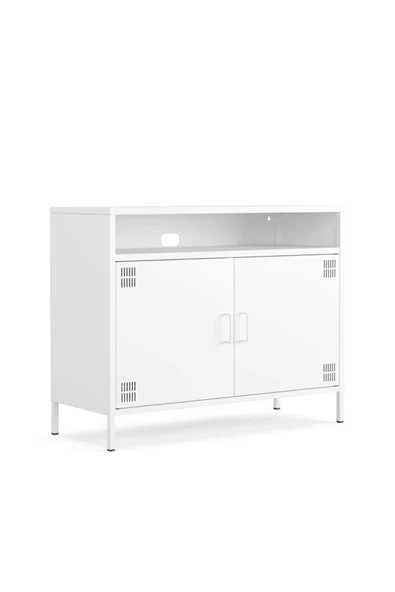 Furni24 Pera Tv Ünitesi, Tv Dolabı,2 Kapaklı, Açık Raflı 100,50 x 40 x 79,50 cm ürün görseli 1